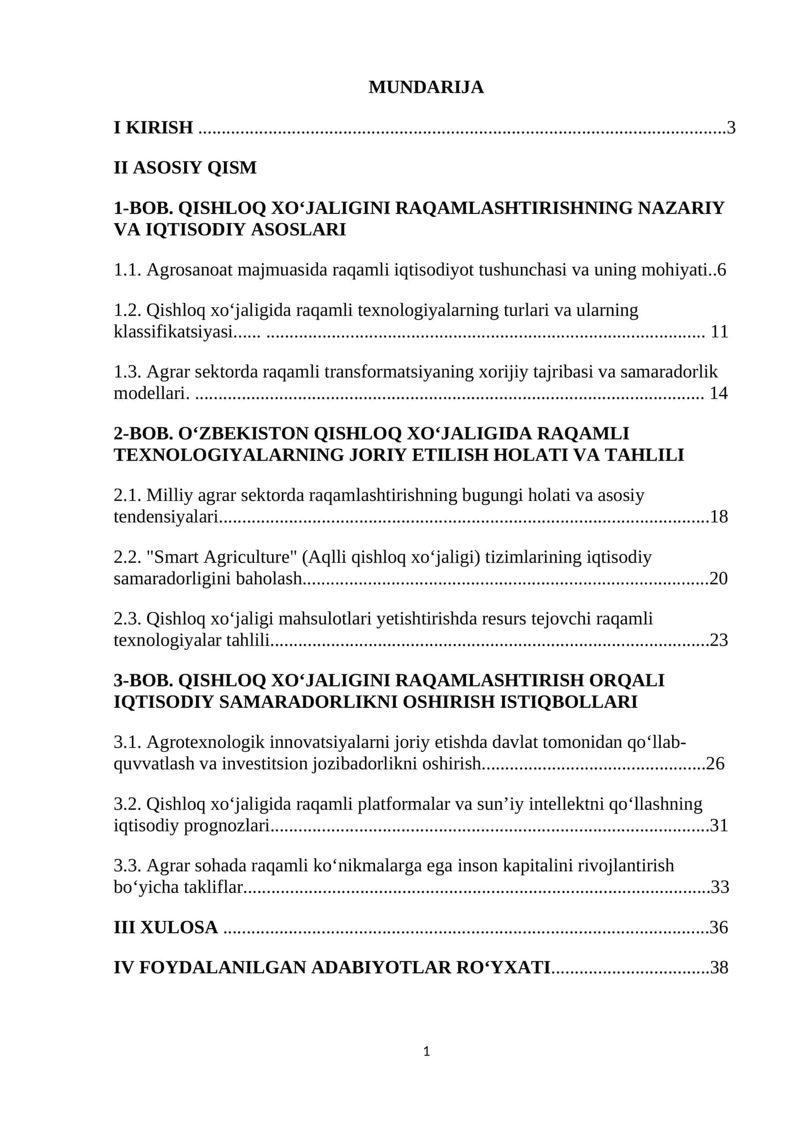 QISHLOQ XO‘JALIGINI RAQAMLASHTIRISHNING NAZARIY VA IQTISODIY ASOSLARI 1