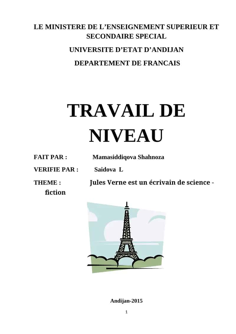 Jules Verne est un écrivain de science - fiction 1