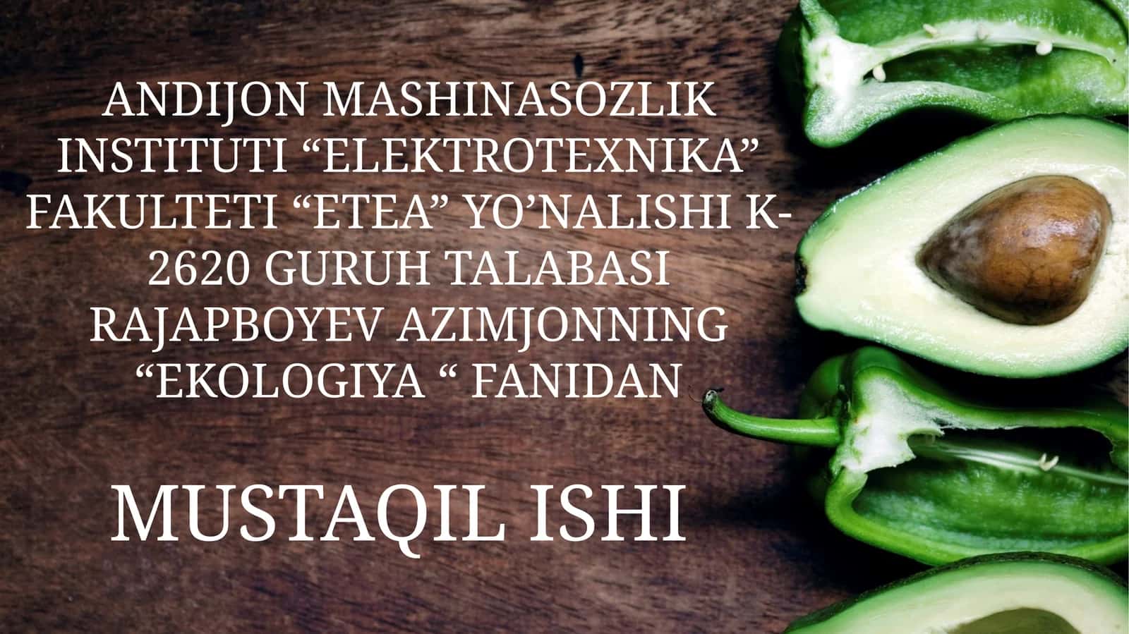 EKOLOGIK EKSPERTIZA 1
