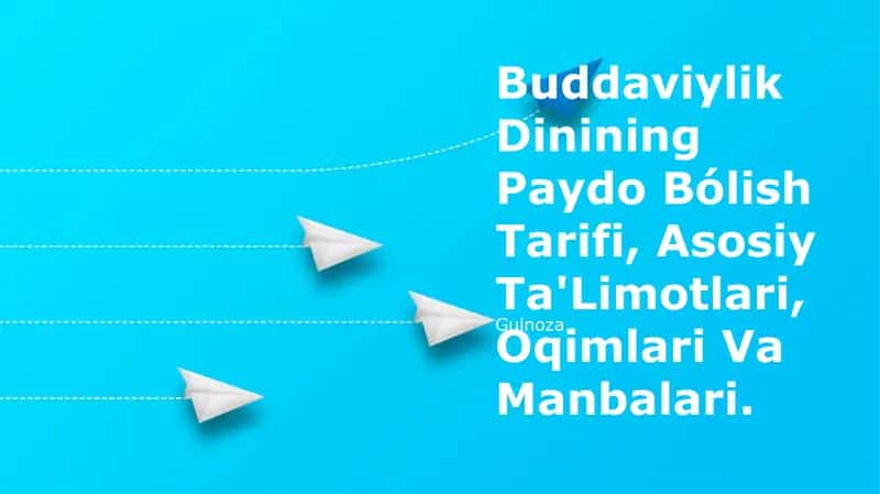 Buddaviylik Dinining Paydo Bólish Tarifi 1