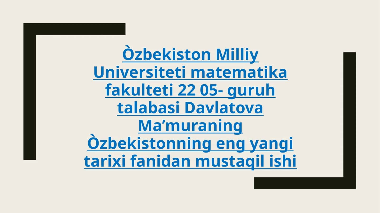 Òzbek davlatchiligining tarixiy bosqichlari 1