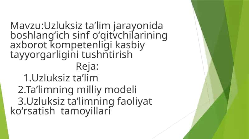 Uzluksiz taʼlim 1