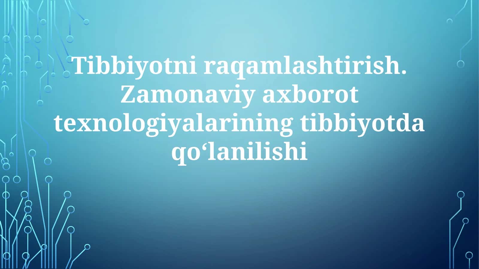 Elektron Tibbiyot Kartalari (ETK) 1