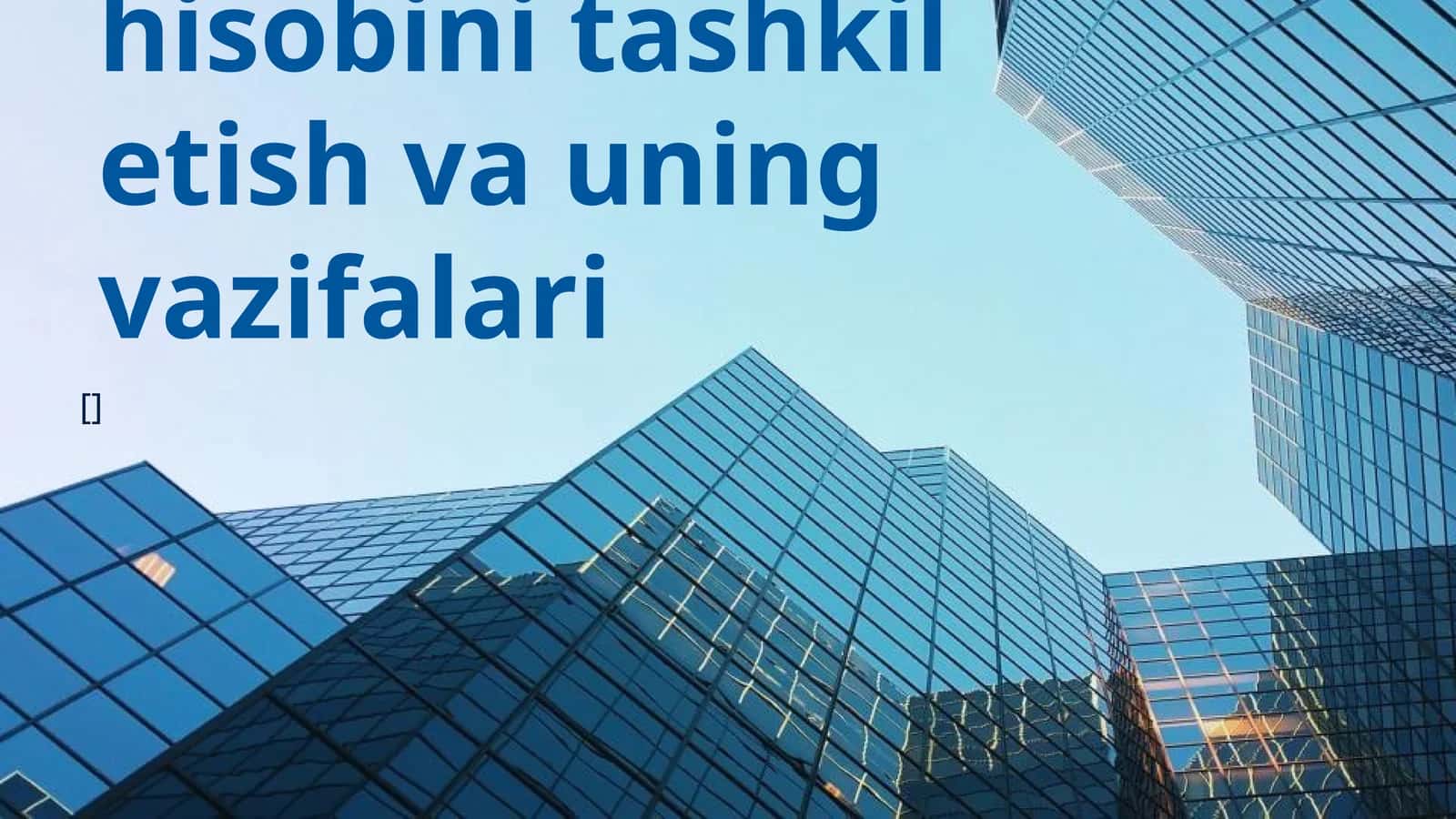 Xususiy kapital hisobini tashkil etish va uning vazifalari 1
