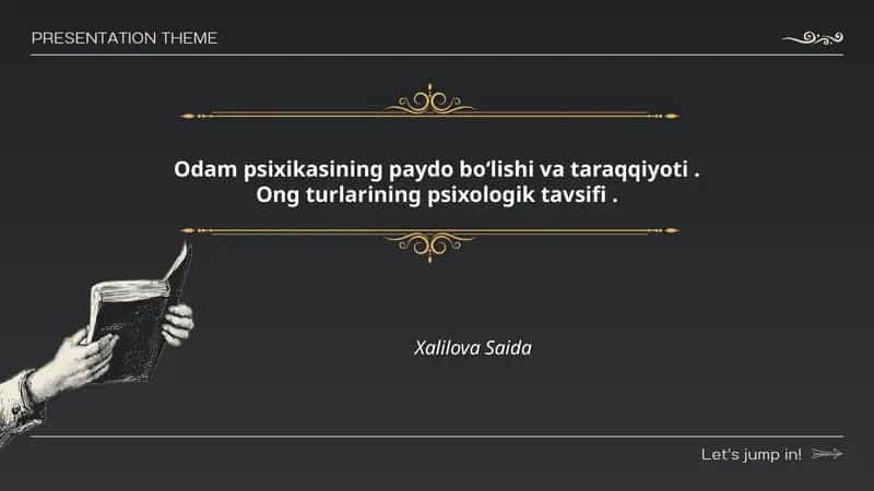 Odam psixikasi 1