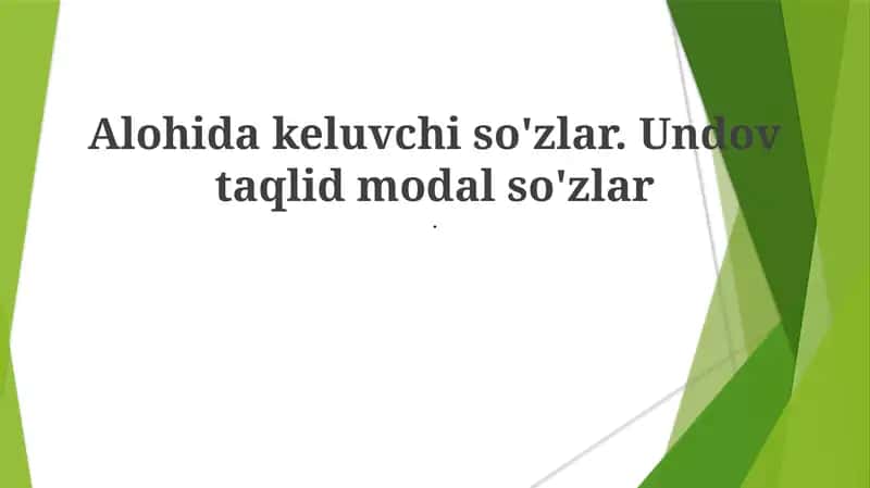 Onomatopeya va Undovlar 1