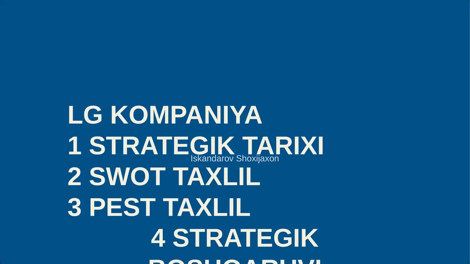 LG KOMPANIYA 1