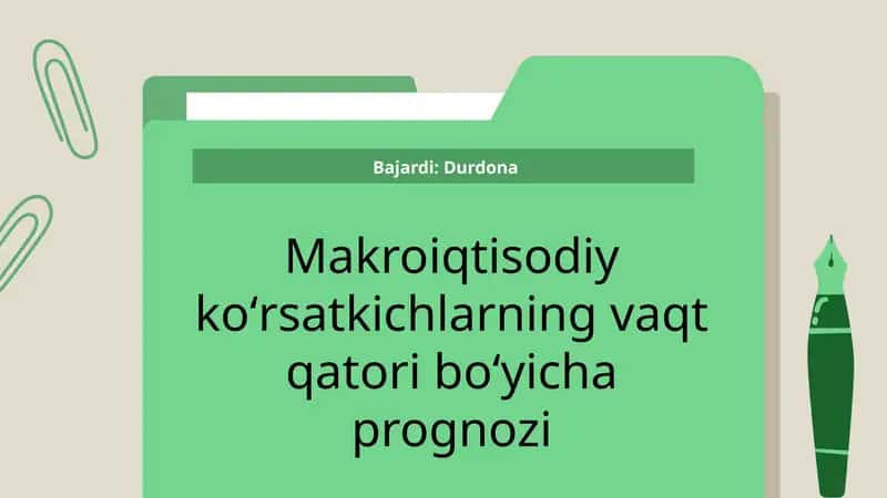 Vaqt qatori tahlili 1