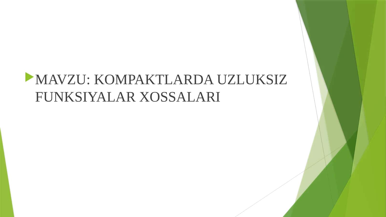 KOMPAKTLARDA UZLUKSIZ FUNKSIYALAR XOSSALARI 1