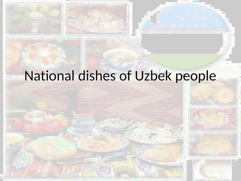 National dishes of Uzbek people 1