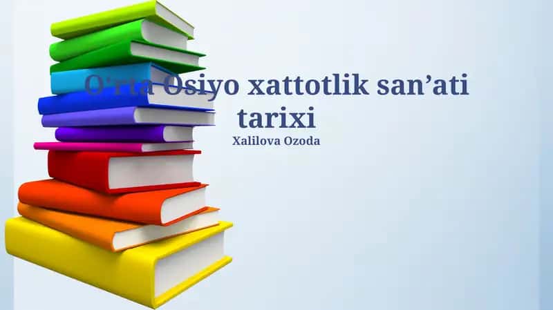 Oʻrta Osiyo xattotlik san’ati tarixi 1