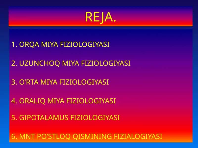 ORQA MIYA FIZIOLOGIYASI 1