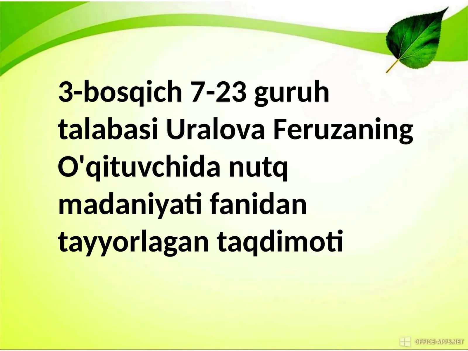 Nutqning boyligi 1