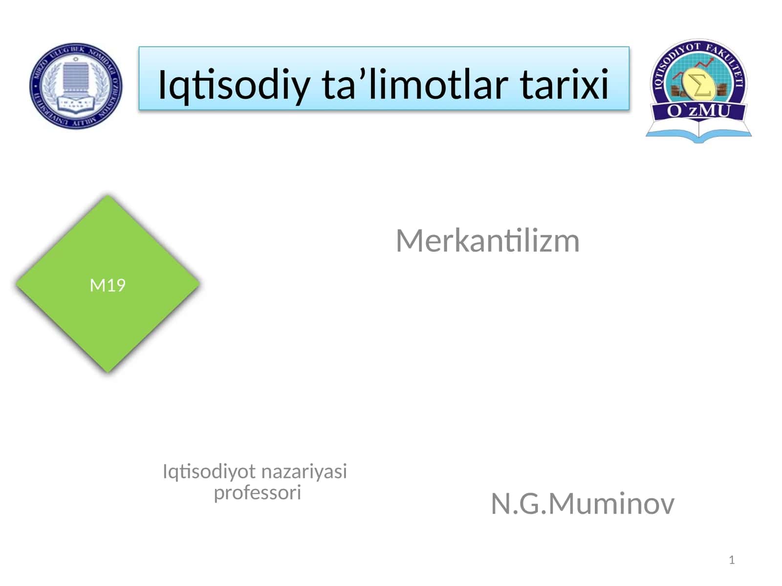 Merkantilizm 1