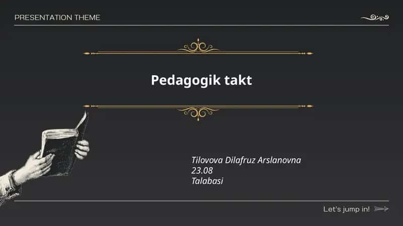 Pedagogik takt 1