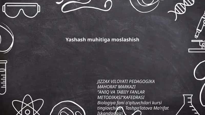 ANIQ VA TABIIY FANLAR METODIKASI KAFEDRASI 1