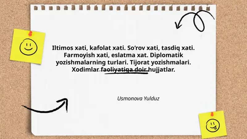 Diplomatik yozishmalarning turlari 1