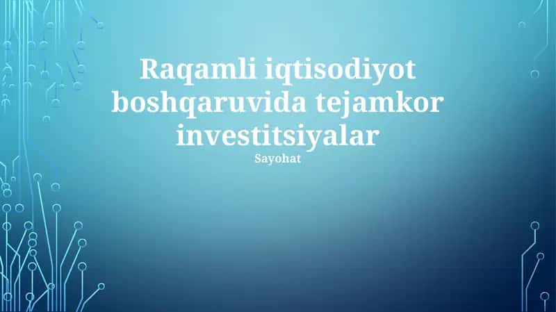 Ma'lumotlarga asoslangan qaror qabul qilish 1