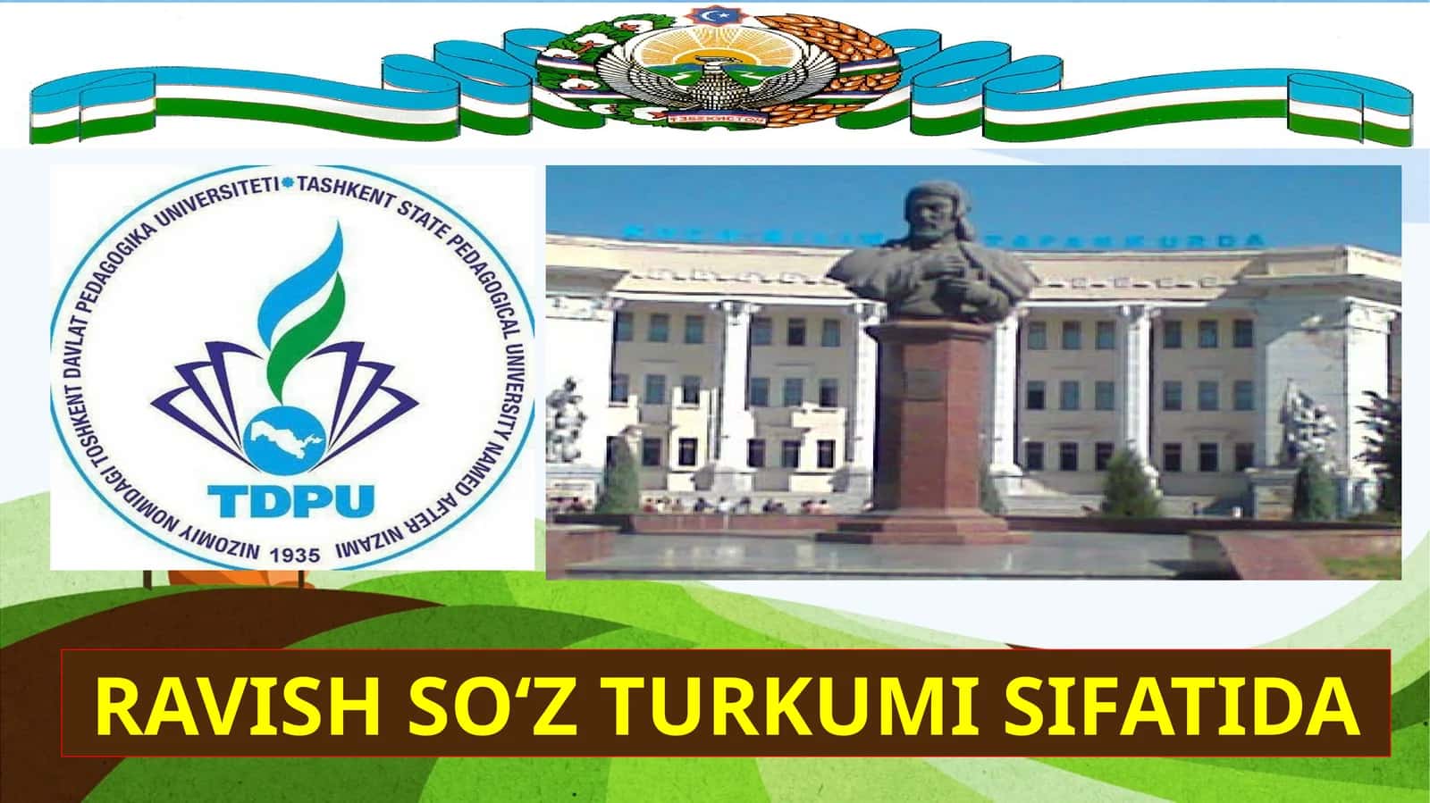RAVISHSO‘Z TURKUMISIFATIDA 1