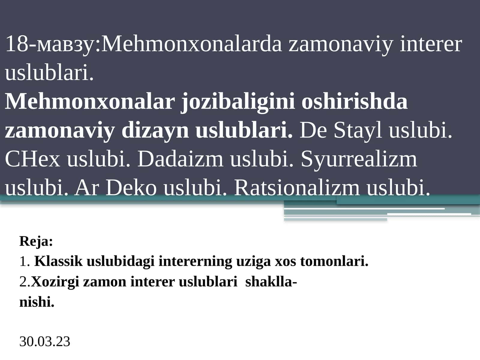 Mehmonxonalarda zamonaviy interer uslublari 1
