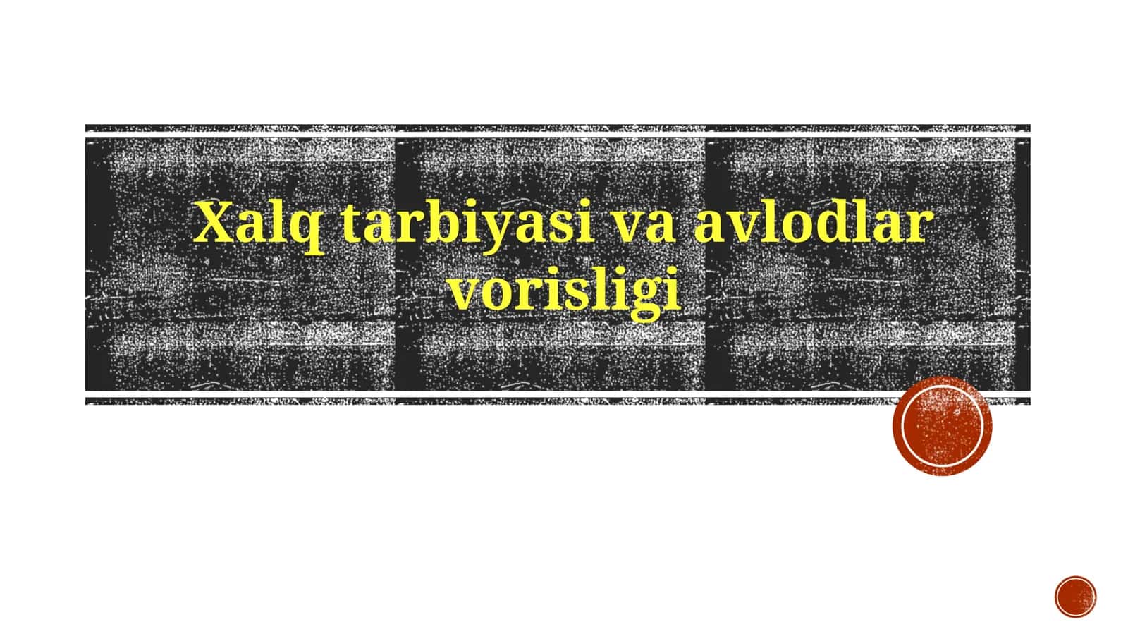 Avlod almashinuvi ta'rifi 1