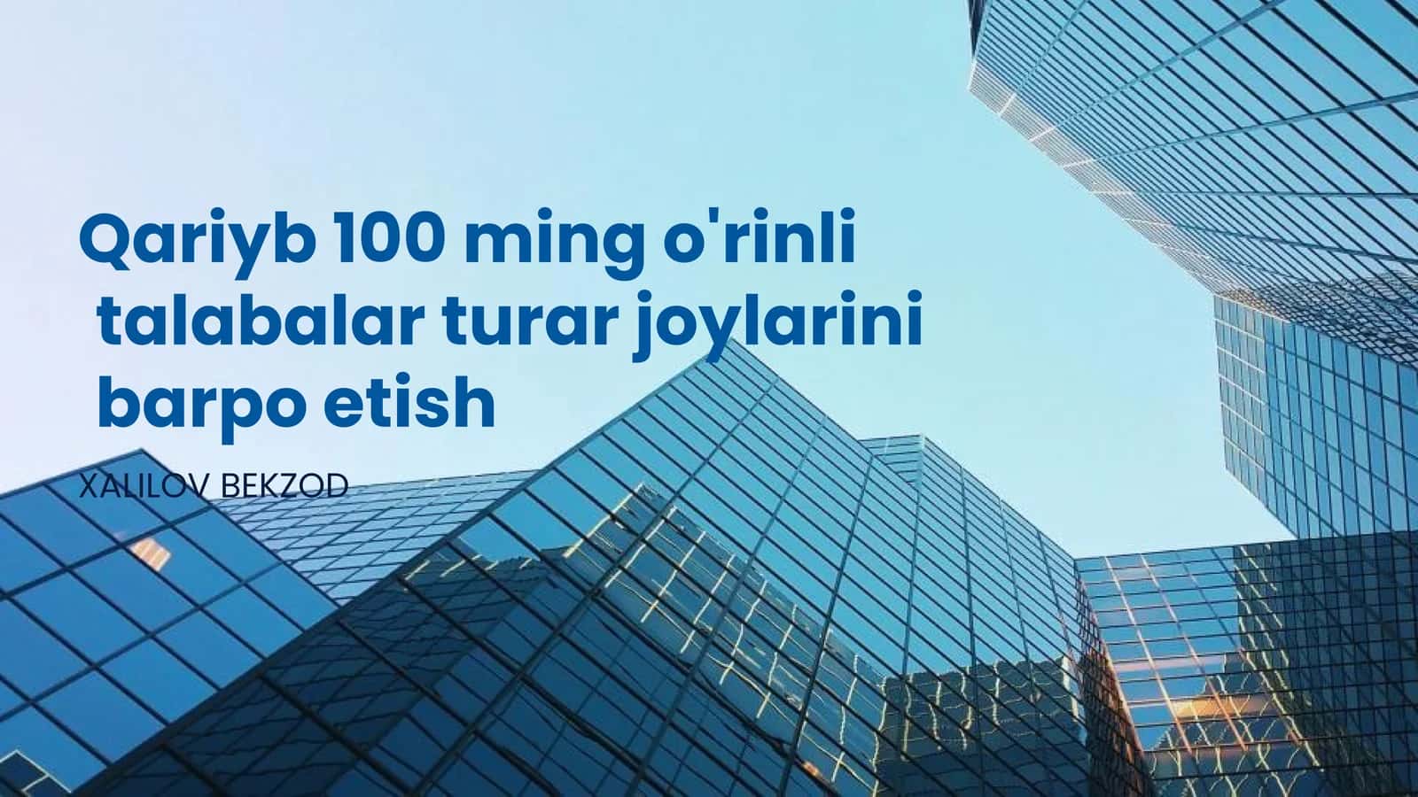 Talabalarga motavalli turar joylarini dizayn qilish 1