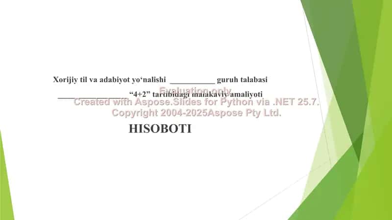 Pedagogikdan hisobot 1