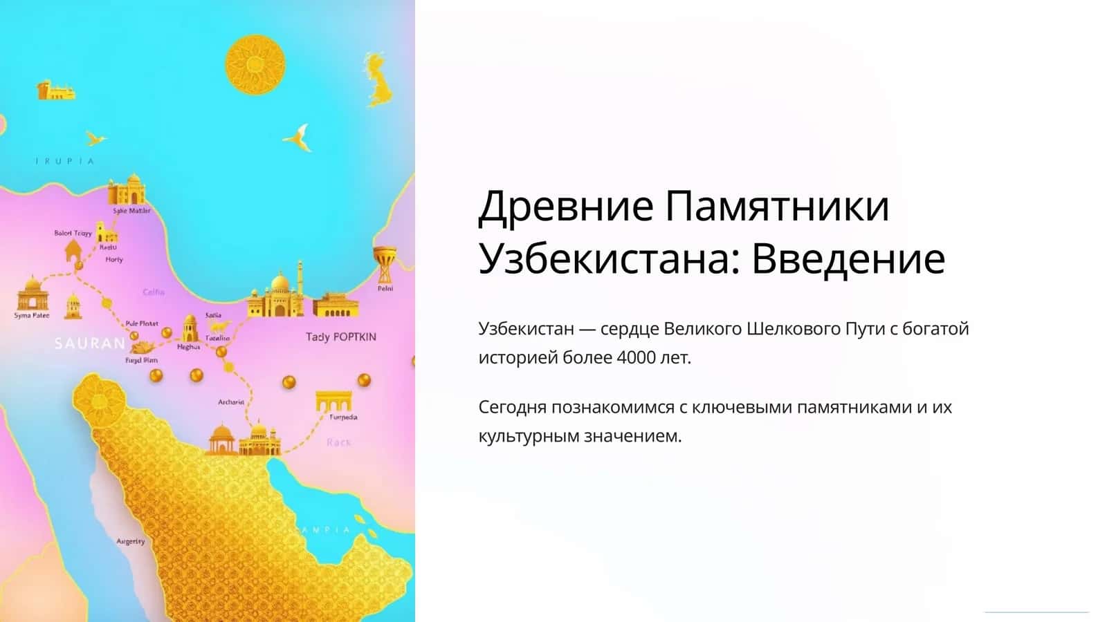 Древние Памятники Узбекистана: Введение 1