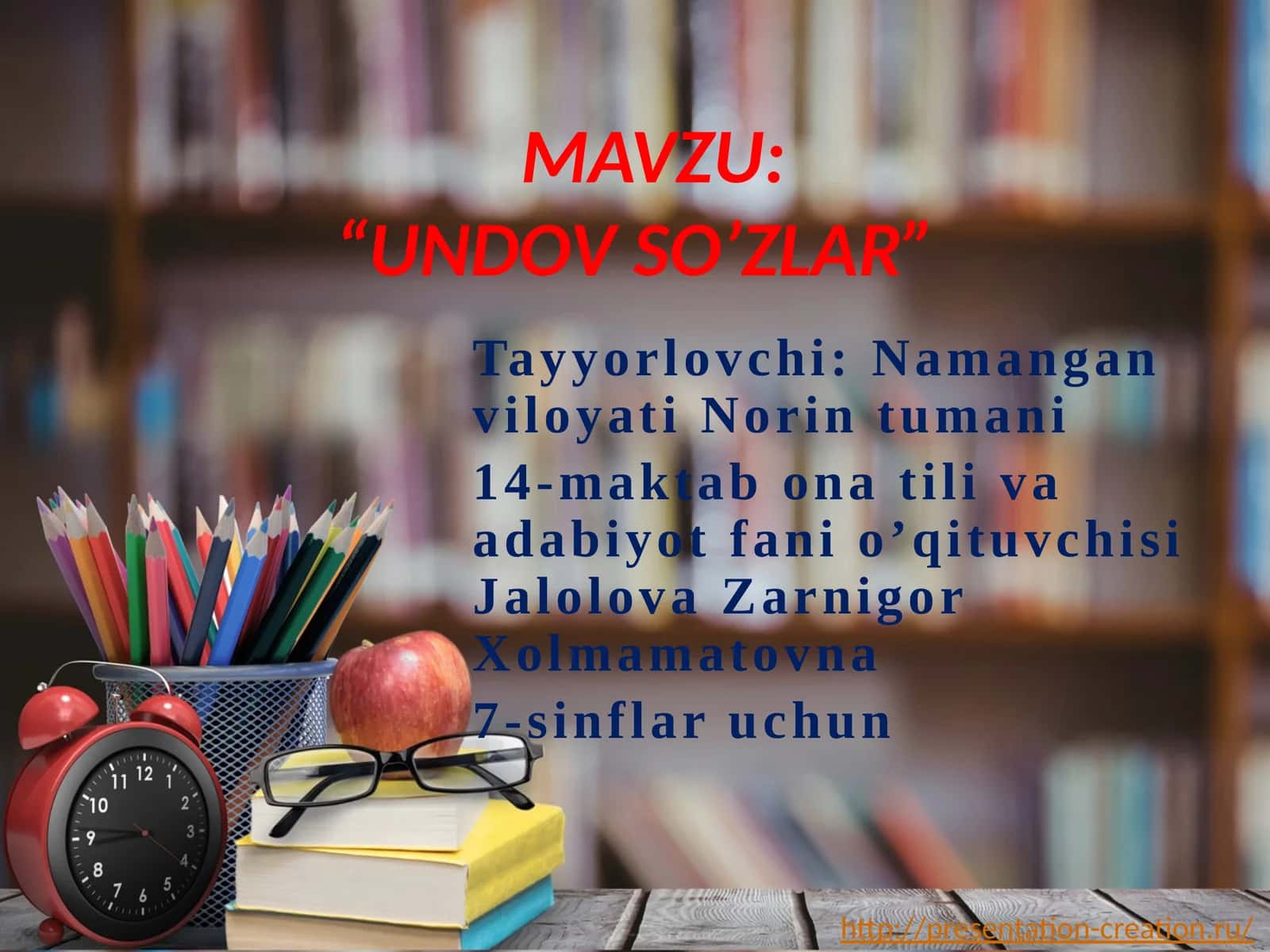 UNDOV SO’ZLAR 1