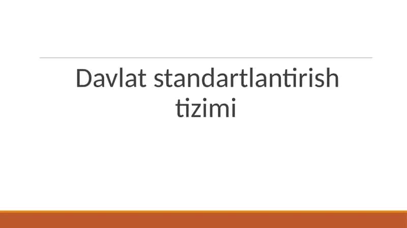Davlat standartlantirish tizimi 1
