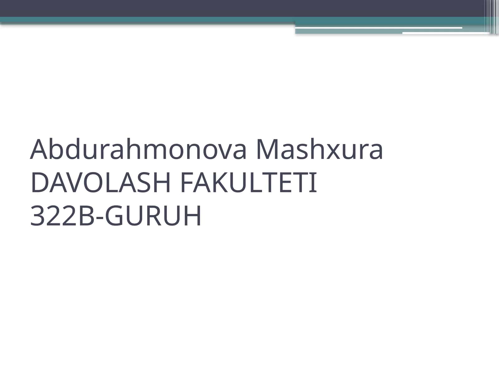 OVQATLANISHNING ADEKVATLIGINI TEKSHRISH VA BAHOLASH 1