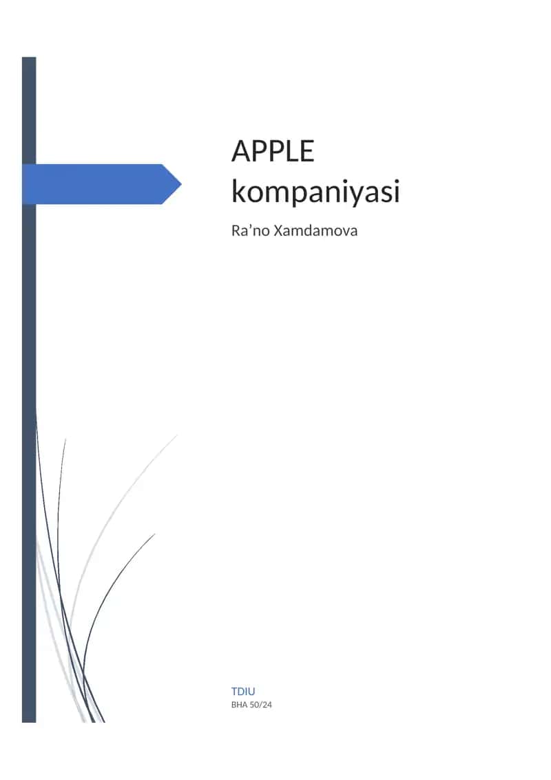 Apple kompaniyasi haqida 1