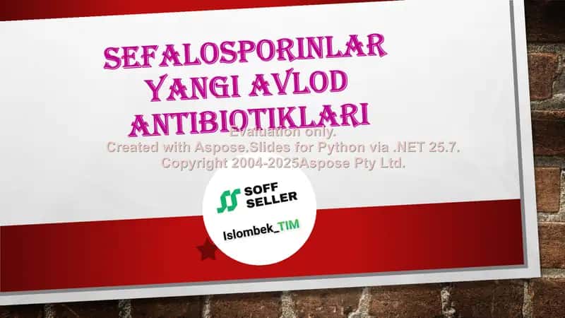 Sefalosporinlar yangi avlod antibiotiklari 1