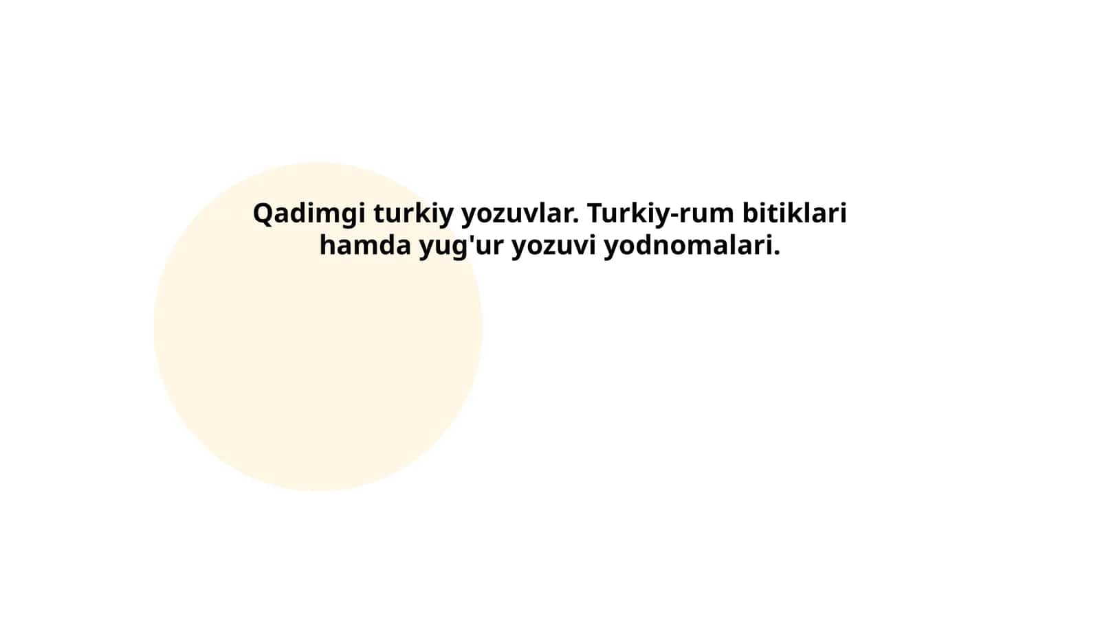 Qadimgi turkiy yozuvlar tarixi 1