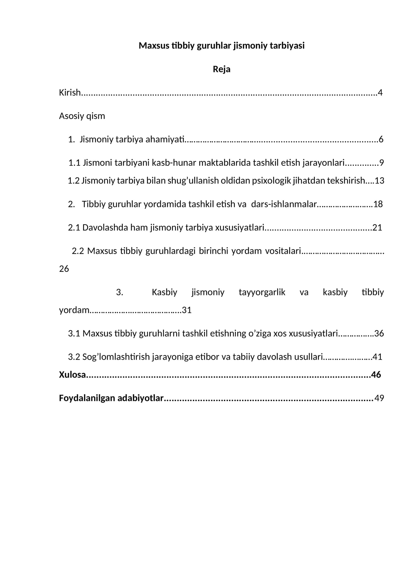 Maxsus tibbiy guruhlar jismoniy tarbiyasi 1