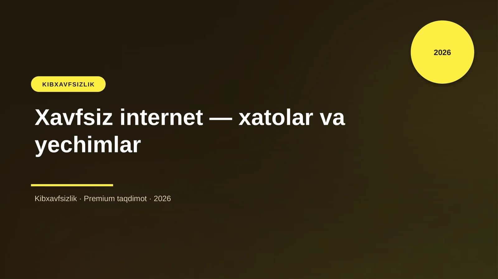 Xavfsiz internet — xatolar va yechimlar 1