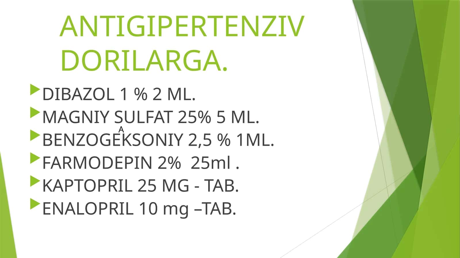 ANTIHYPERTENSIVE DRUGS 1