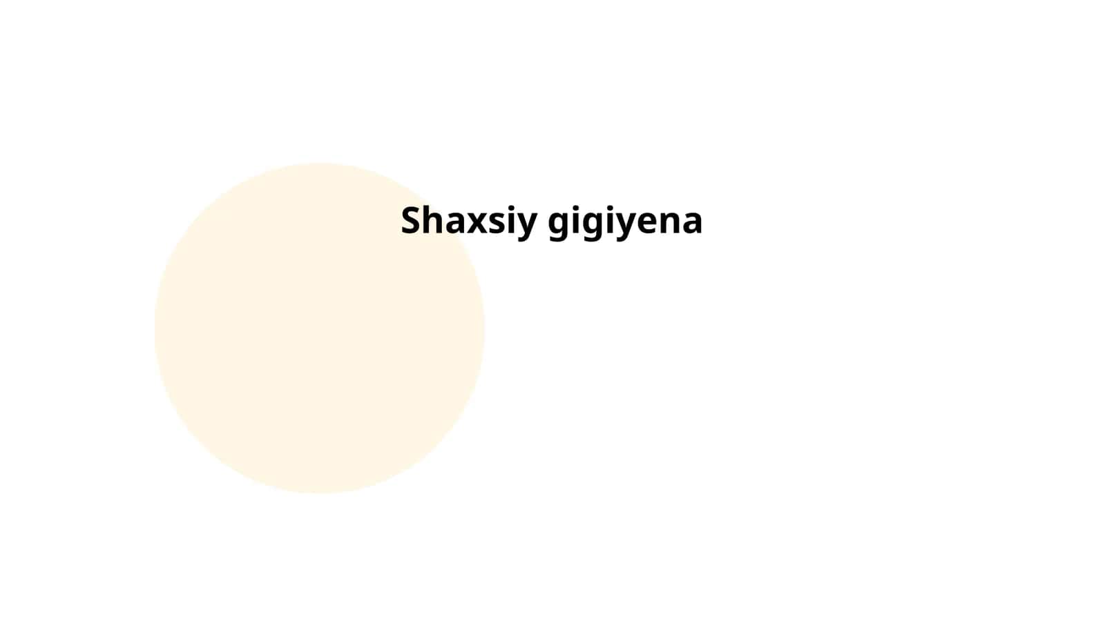 Qo‘l gigiyenasi 1