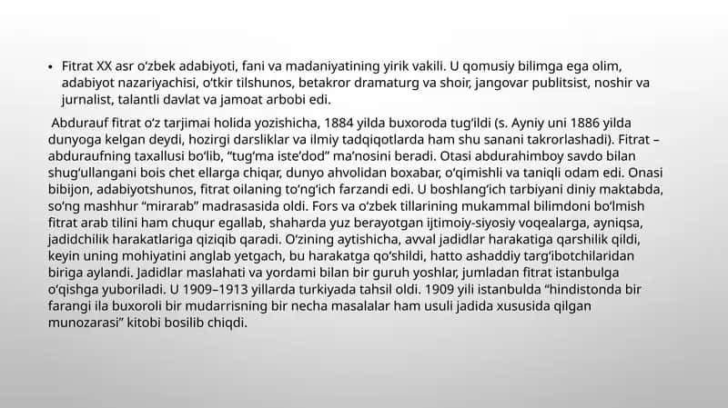 fitrat 1