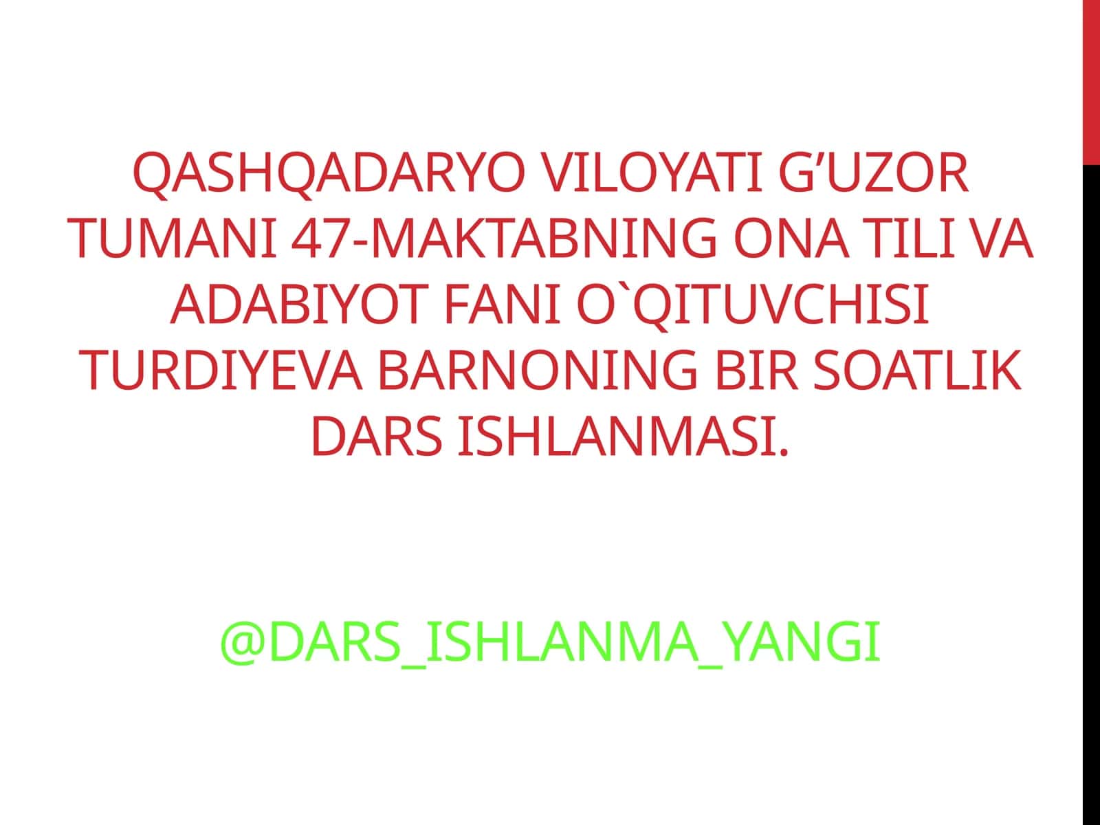 QISSASI RABG’UZIY 1