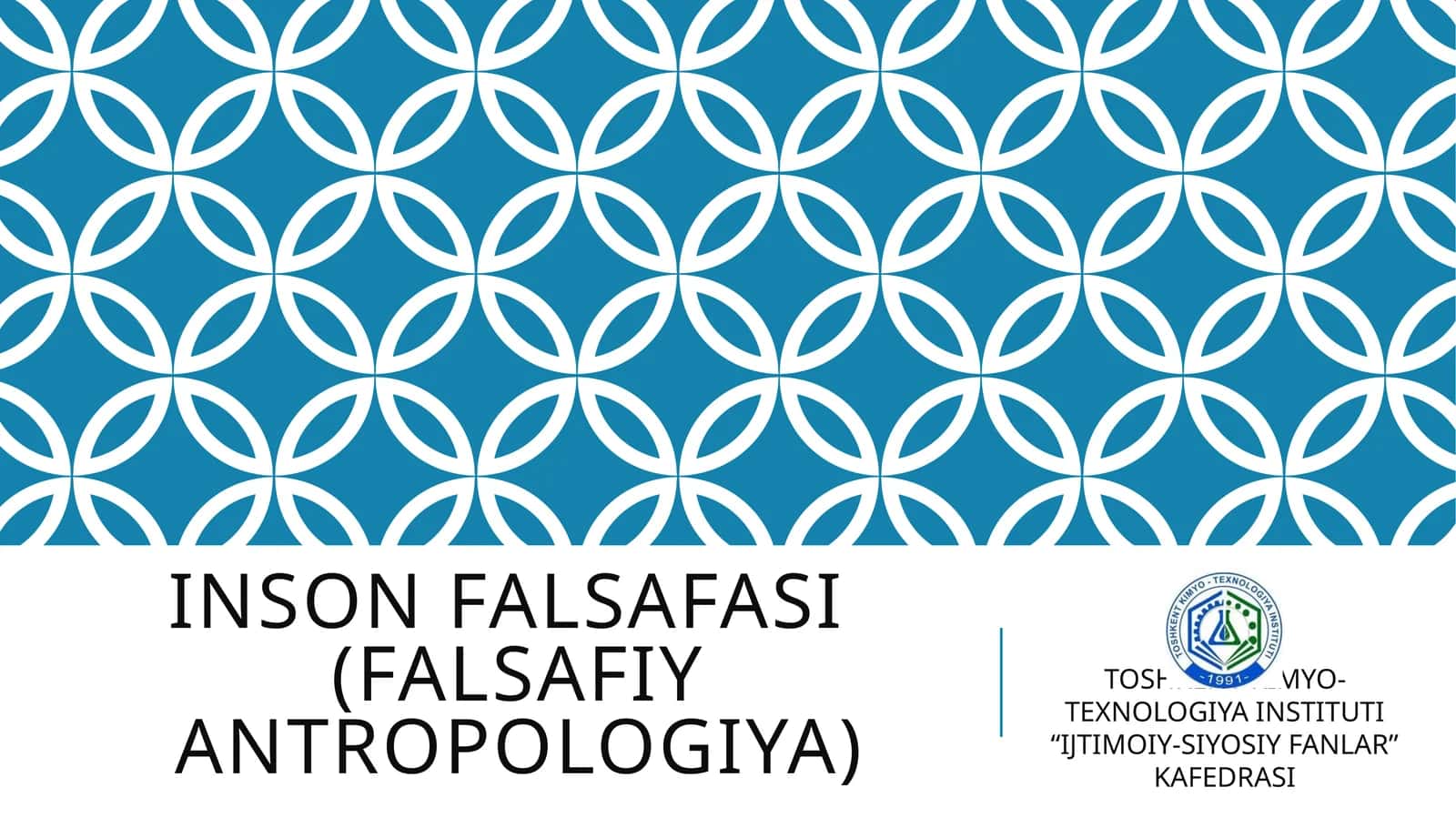 INSON FALSAFASI(FALSAFIY ANTROPOLOGIYA) 1