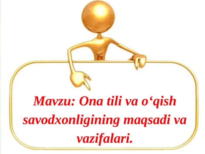 Ixtisoslashtirilgan maktablarda ona tili va o‘qish savodxonligi 1