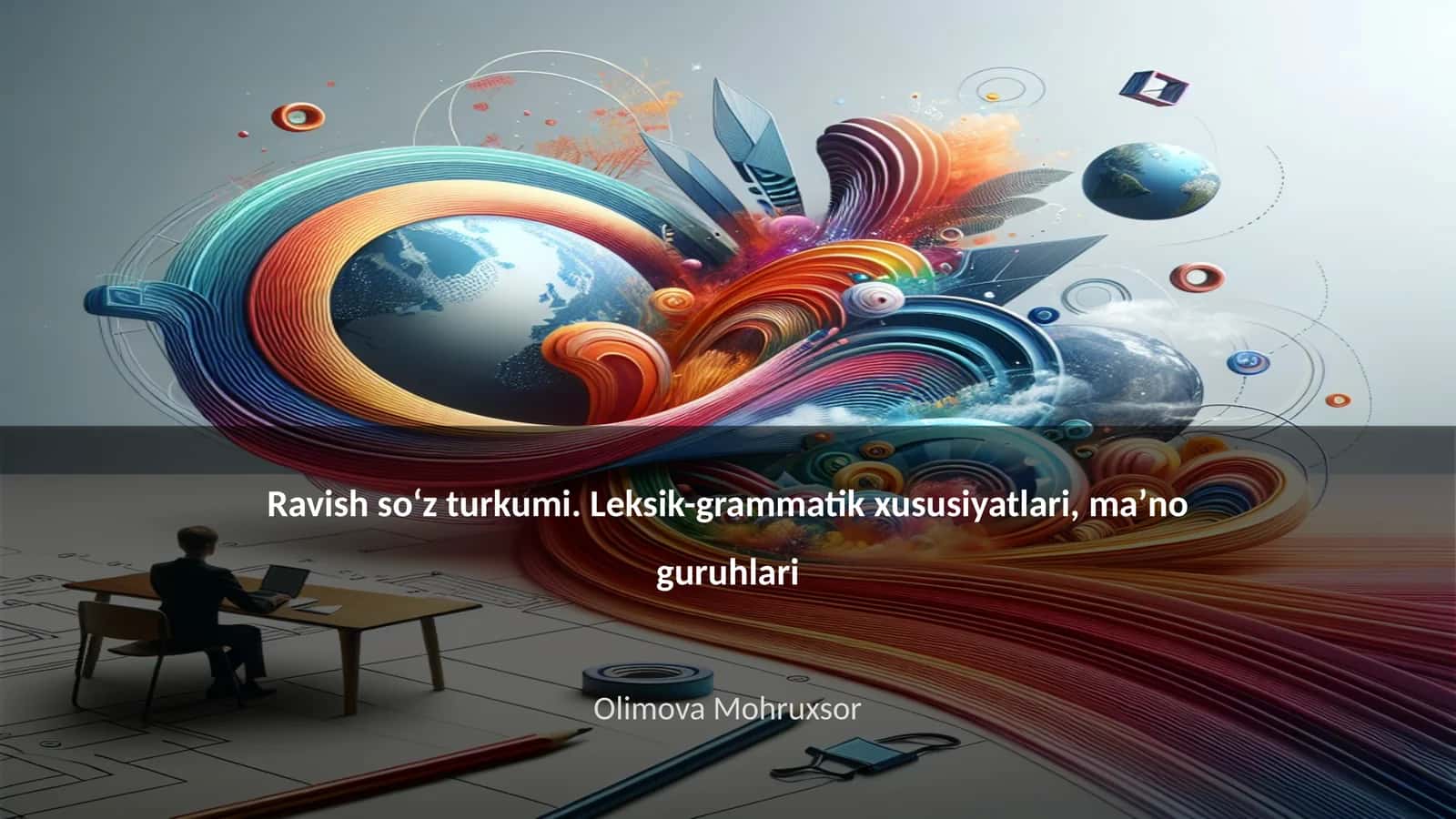 Ravish soʻz turkumi. Leksik-grammatik xususiyatlari, maʼno guruhlari 1