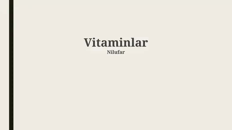 Vitaminlar 1