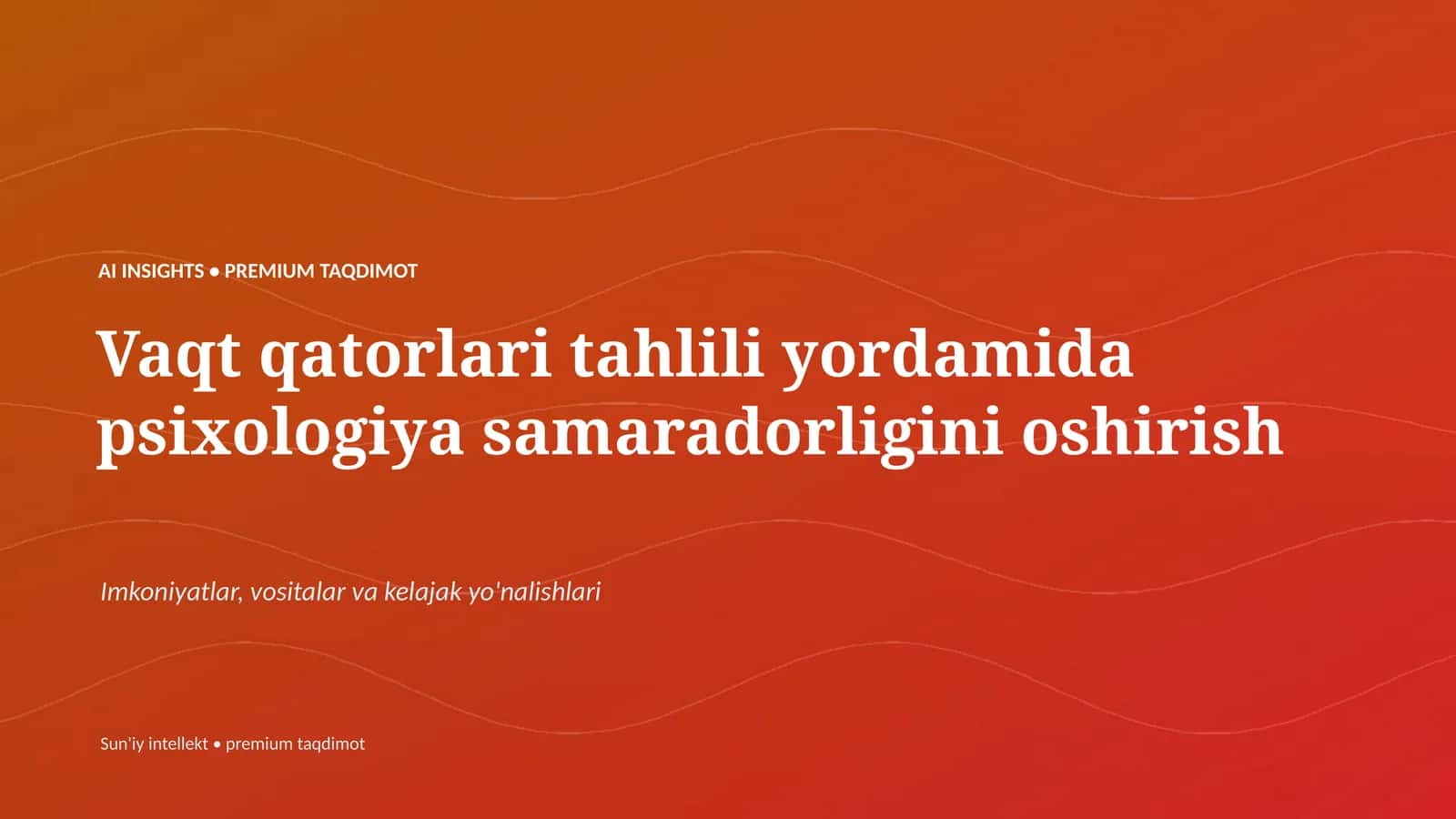 AI INSIGHTS • PREMIUM TAQDIMOT 1
