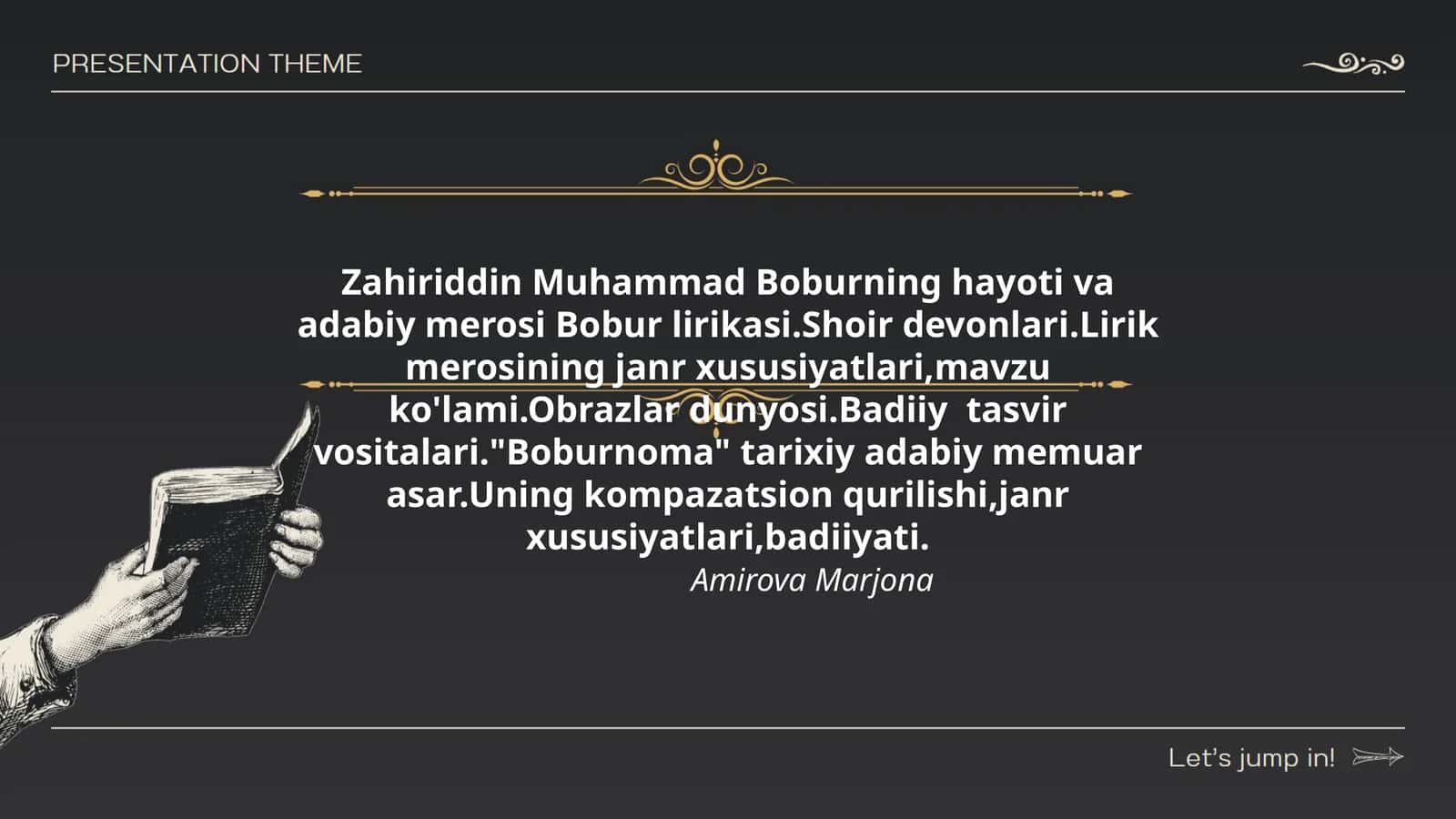 Bobur lirikasi 1