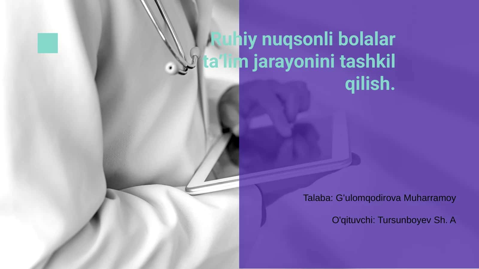 Ruhiy nuqsonli bolalar taʼlimi 1