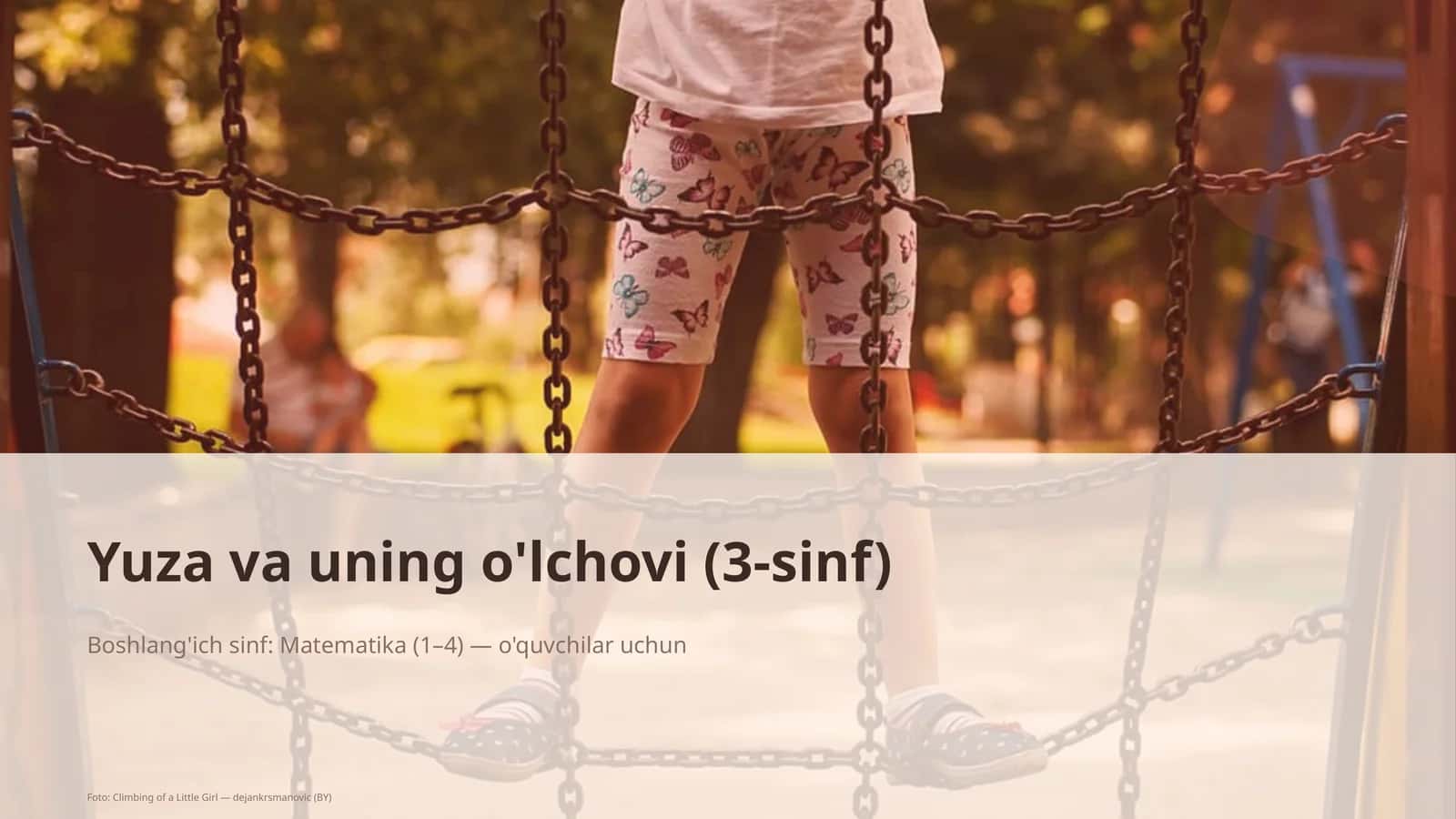 Yuza va uning o'lchovi (3-sinf) 1