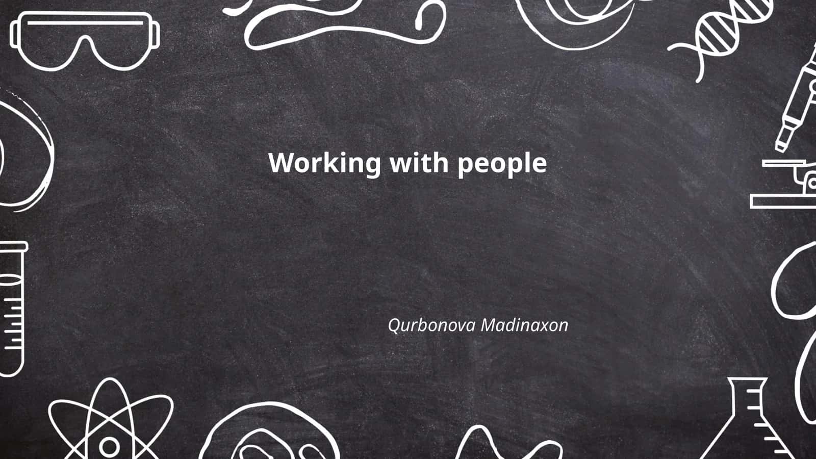 Working with people 1