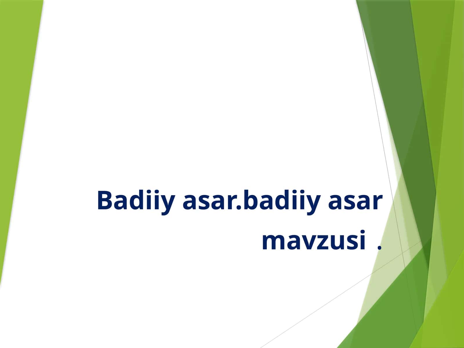 Badiiy asar. Badiiy asar mavzusi 1